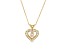 0.60ctw Diamond Heart Pendant with chain in 14k Yellow Gold