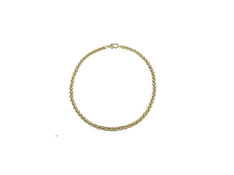 Judith Ripka 14k Gold Clad Verona 18" Basket Weave Necklace