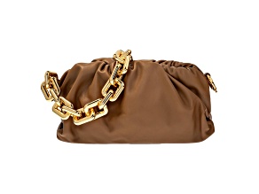 Bottega Veneta The Chain Pouch Brown Calfskin Leather Shoulder Bag