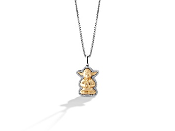 Buy 10k Gold Two Row Diamond Libra Scale Pendant 1.50ct Online at