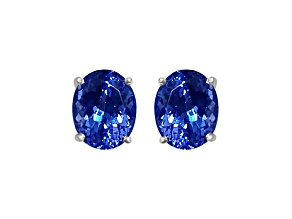 14K White Gold and Tanzanite Earrings 7.85ctw