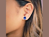 14K White Gold and Tanzanite Earrings 7.85ctw