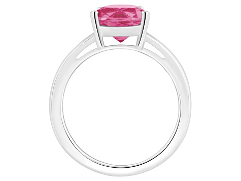 12x8mm Pear Shape Pink Topaz Rhodium Over Sterling Silver