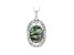 Abalone Shell  Sterling Silver Shamrock Pendant With Chain
