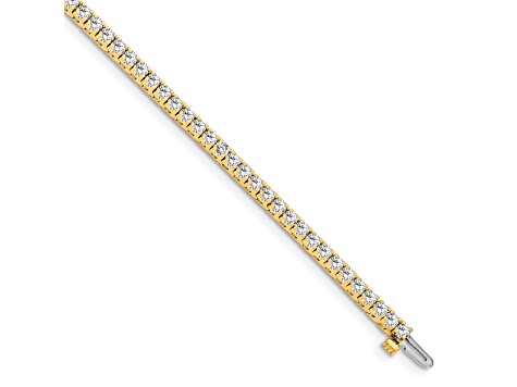 14K Yellow Gold Lab Grown Diamond VS/SI GH, Tennis Bracelet