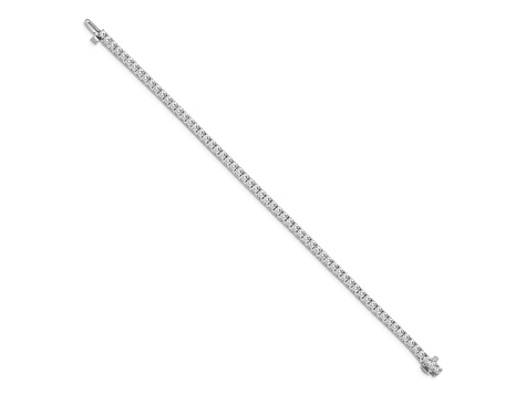 14K White Gold Lab Grown Diamond VS/SI GH, Tennis Bracelet