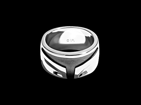 Star Wars™ Fine Jewelry The Mandalorian™ Rhodium Over Sterling Silver Mens Ring