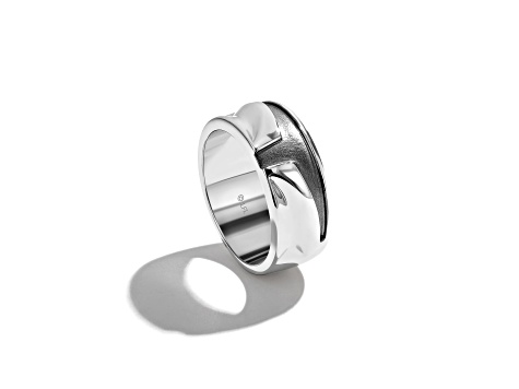 Star Wars™ Fine Jewelry The Mandalorian™ Rhodium Over Sterling Silver Womens Ring