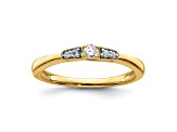 14K Yellow Gold First Promise Diamond Promise/Engagement Ring 0.12ctw