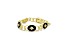 Judith Ripka 0.78ctw Bella Luce and Black Enamel 14K Gold Clad Bracelet