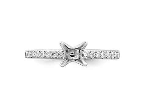 Rhodium Over 14K White Gold Lab Grown Diamond SI1/SI2, G H I, Engagement  Ring