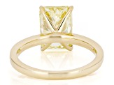 Radiant Cut Yellow Lab-Grown Diamond 14K Yellow Gold Solitaire Ring 3.00ct