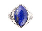 Barse Jewelry Marquise Blue Lapis Lazuli Sterling Silver Ring