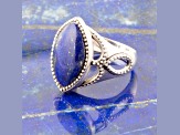 Barse Jewelry Marquise Blue Lapis Lazuli Sterling Silver Ring