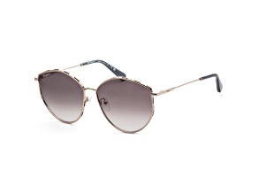 Ferragamo Women's 60mm Rose Gold Gray Sunglasses