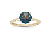 Mystic Fire® Blue 10K Yellow Gold Ring 2.00ct