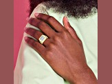 10K Yellow Gold Men's Cubic Zirconia Ring