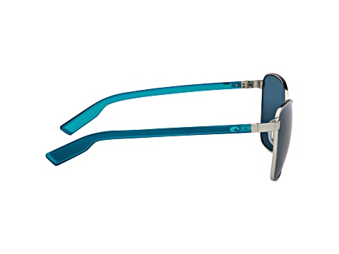 Costa del Mar Unisex Paloma 57mm Brushed Silver Sunglasses | PAL-299-OGP