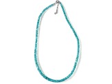 Apatite Beaded Sterling Silver Necklace 50.00ctw