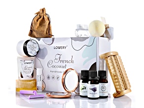 Lovery French Coconut Aromatherapy Handmade Gift Box Set, 20pc
