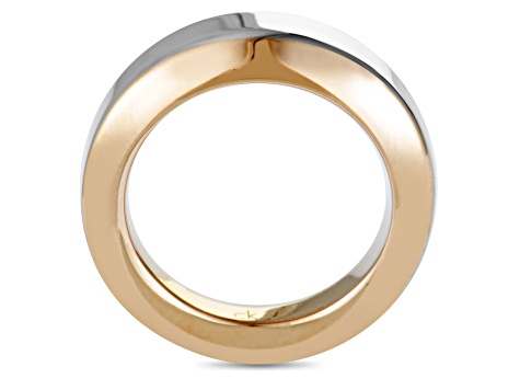Calvin Klein "Steep" Rose Gold Tone Stainless Steel Ring