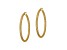 Judith Ripka 1-1/4" Round Twisted Hoop Earrings, 14K Yellow Gold Clad