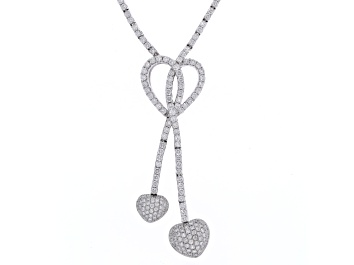 Picture of White Diamond 18 Karat Gold Necklace. 3.68 CTW