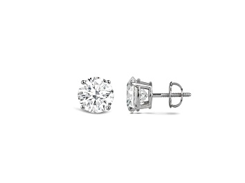 Picture of 14K White Gold 1.50 Ctw Round Lab-Grown Diamond Studs, F Color SI2 Clarity