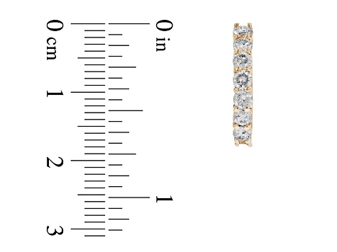 1.00ctw Diamond Hoop Earrings in 14k Yellow Gold