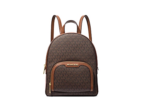 Michael Kors Jaycee Medium Backpack in Brown Logo
