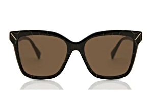 Yohji Yamamoto Brown Square Frame / Brown Lenses Sunglasses