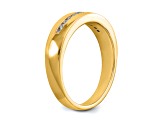 14K Yellow Gold Lab Grown Diamond SI1/SI2, G H I, Men's Band