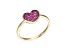 Red Ruby 10k Yellow Gold Ring 0.30ctw