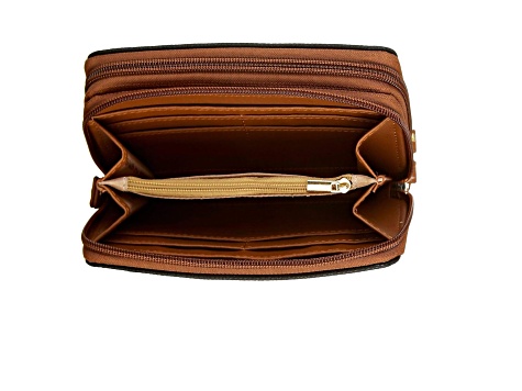 Stone Mountain Cornwall Pebble Leather Large Double Zip