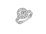 White Cubic Zirconia Platinum Over Sterling Silver Ring 2.68ctw