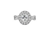 White Cubic Zirconia Platinum Over Sterling Silver Ring 2.68ctw