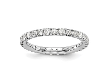 Picture of Rhodium Over 14K White Gold Lab Grown Diamond SI1/SI2, G H I, Eternity Band