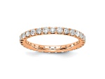 14K Rose Gold Lab Grown Diamond SI1/SI2, G H I, Eternity Band