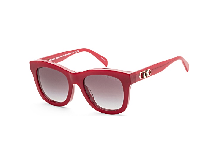 Michael Kors Women's Empire Square 52mm Red Sunglasses | MK2193U-39398G-52