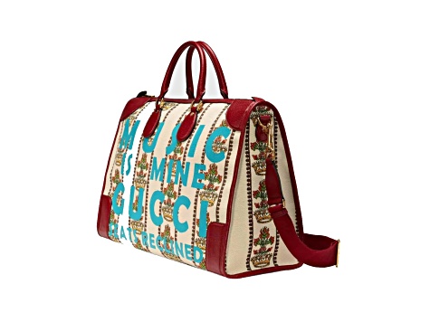 Gucci 100 Centennial Music Is Mine Jacquard Leather Duffel