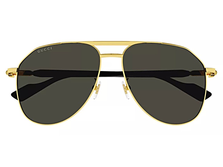 Gucci Gold and Black Aviator Sunglasses Gucci GG1513S Aviator Sunglasses | Fashion Eyewear US main image 3