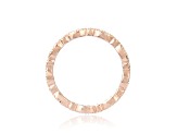 White Sapphire 14K Rose Gold Over Sterling Silver Eternity Band Ring, 0.27ctw