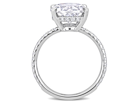 4 7/8 CT DEW Created Moissanite Engagement Ring in 10K White Gold