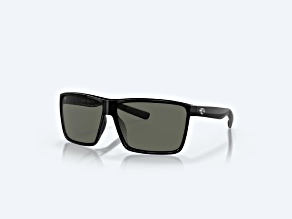 Costa Del Mar Rincon Shiny Black/Gray 580G Polarized 63mm Sunglasses