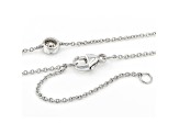 White Lab-Grown Diamond 14K White Gold Station Necklace 2.00ctw