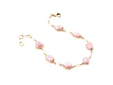 Barse Jewelry Pink Rhodonite Gold Tone Bracelet