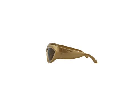 Balenciaga Shield Full-Frame Gold Tone Bio Injection Sunglasses