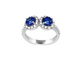 14K White Gold Tanzanite and Diamond Ring, 1.20ctw