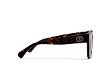 Chanel Dark Brown Tortoise "CC" Logo Accent Frame/ Brown Lens Sunglasses