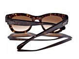 Chanel Dark Brown Tortoise "CC" Logo Accent Frame/ Brown Lens Sunglasses